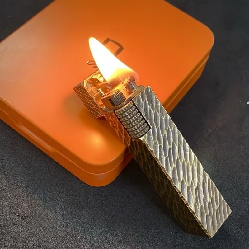 Vintage Collectible Lighters - Handmade Retro Pure Copper Kerosine Lighter