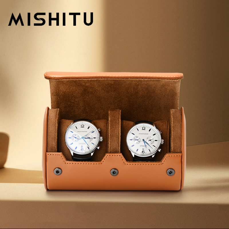 Vintage Item - MISHITU 1/2/3-Slot Watch Storage Roll Travel