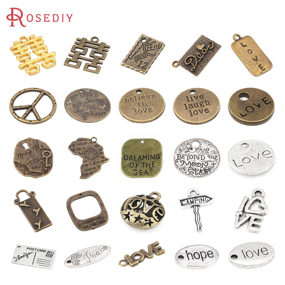 Vintage Collectible Item - Vintage Style Zinc Alloy Words Love