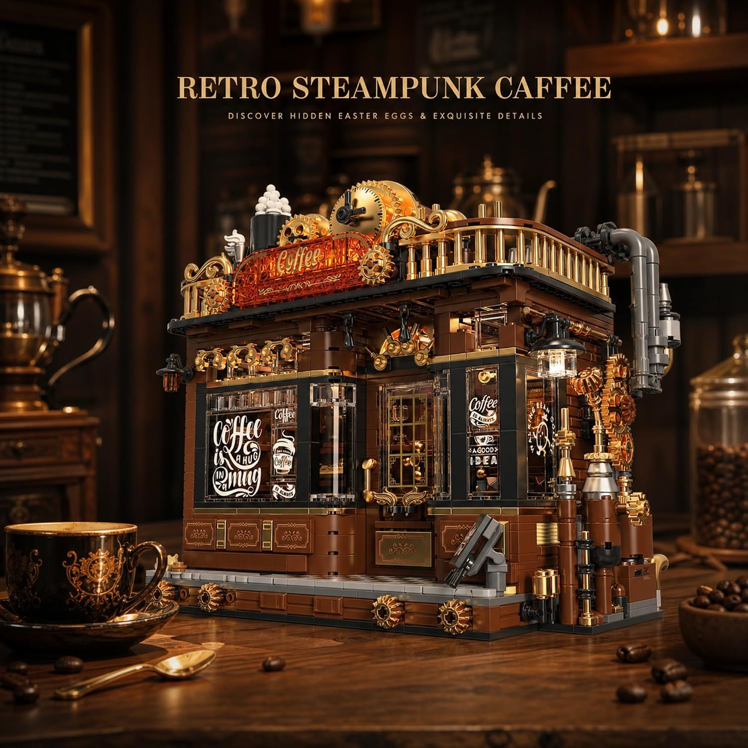 1606 Pcs Steampunk Corner Coff - Vintage Collectible Shop review and price