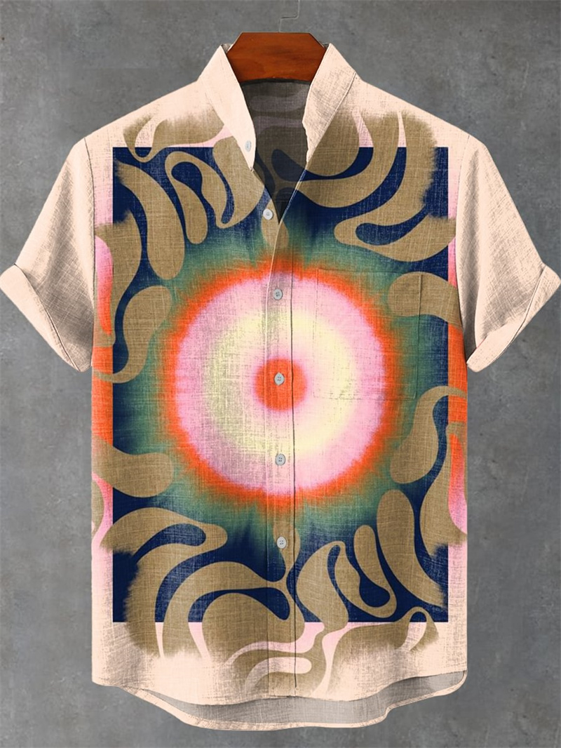 Men's Short Sleeve Linen Shirt - Vintage Collectible Shop review and price