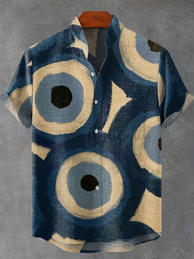 Men's Short Sleeve Linen Shirt - Vintage Collectible Shop review and price