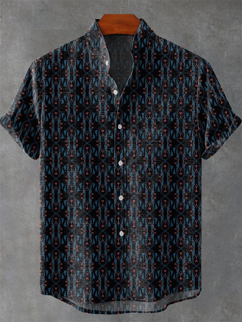 Men's Short Sleeve Linen Shirt - Vintage Collectible Shop review and price