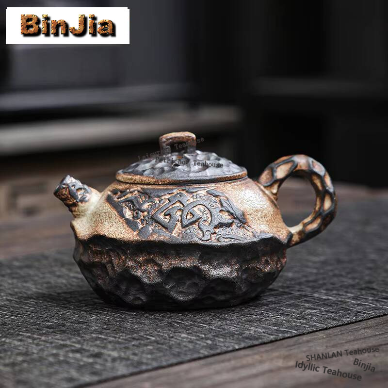 Japanese Old Rock Mud Teapot V - Vintage Collectible Pottery review and price