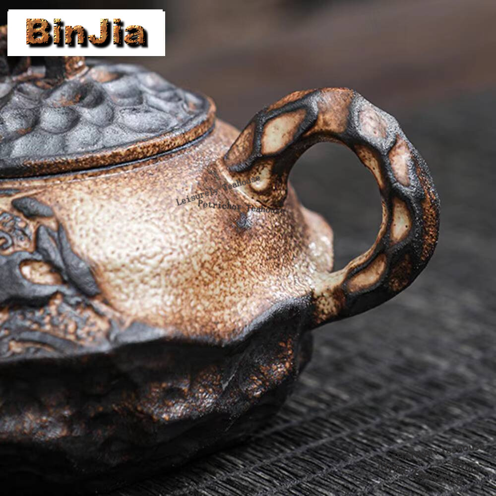 Japanese Old Rock Mud Teapot V - Vintage Collectible Pottery review and price