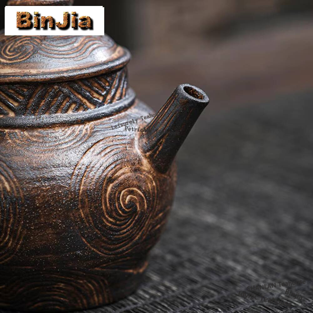 Japanese Old Rock Mud Teapot V - Vintage Collectible Pottery review and price