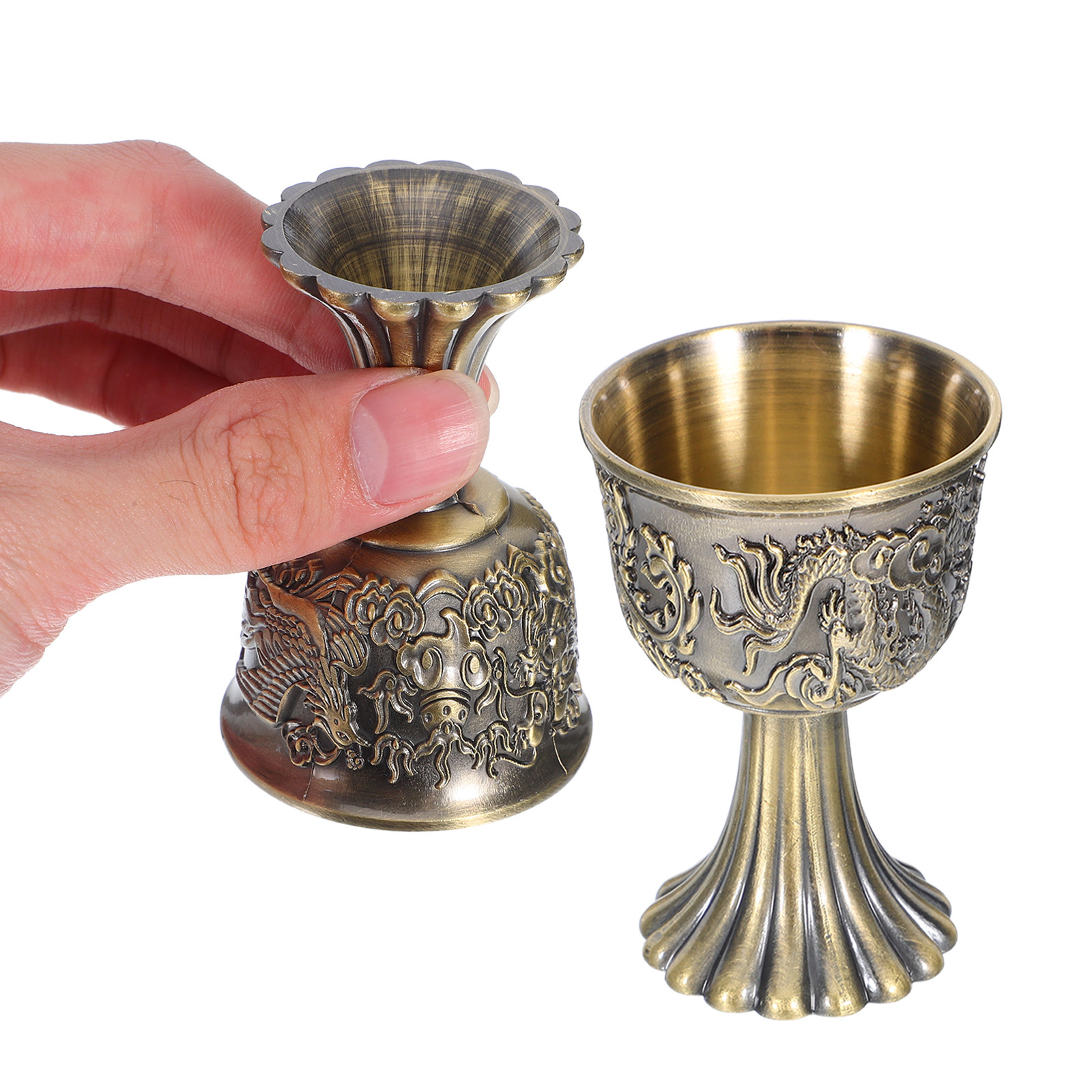 2Pcs Vintage Medieval Dragon P - Collectible Vintage Wine review and price