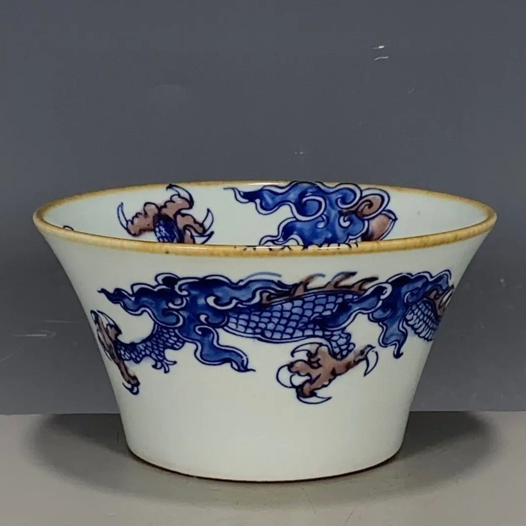 Qing Kangxi Style Blue & Coppe - Vintage Collectible Pottery review and price