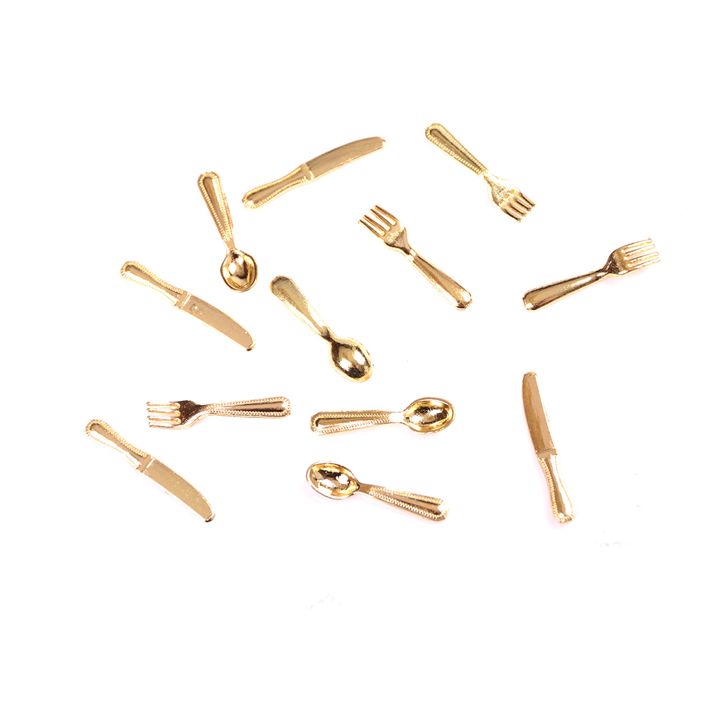 12Pcs 1:12 Mini Vintage Dollho - Vintage Collectible Spoons review and price