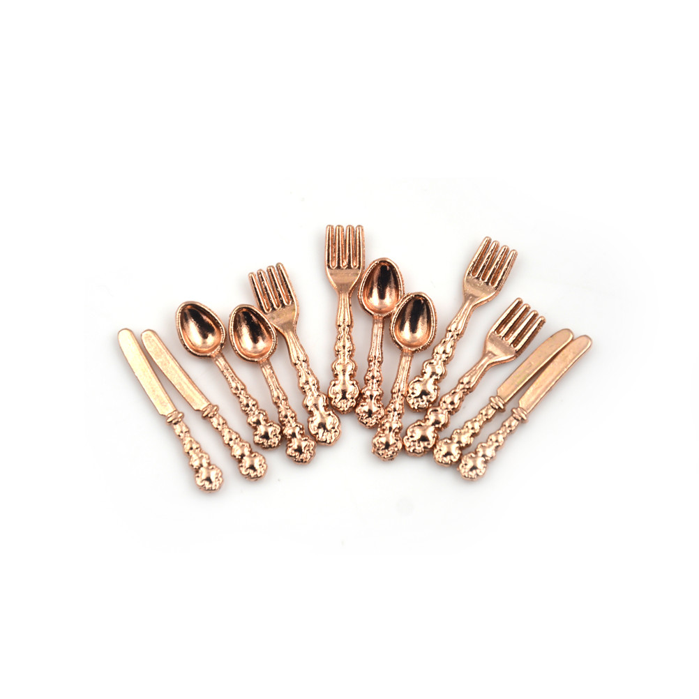 12Pcs 1:12 Mini Vintage Dollho - Vintage Collectible Spoons review and price