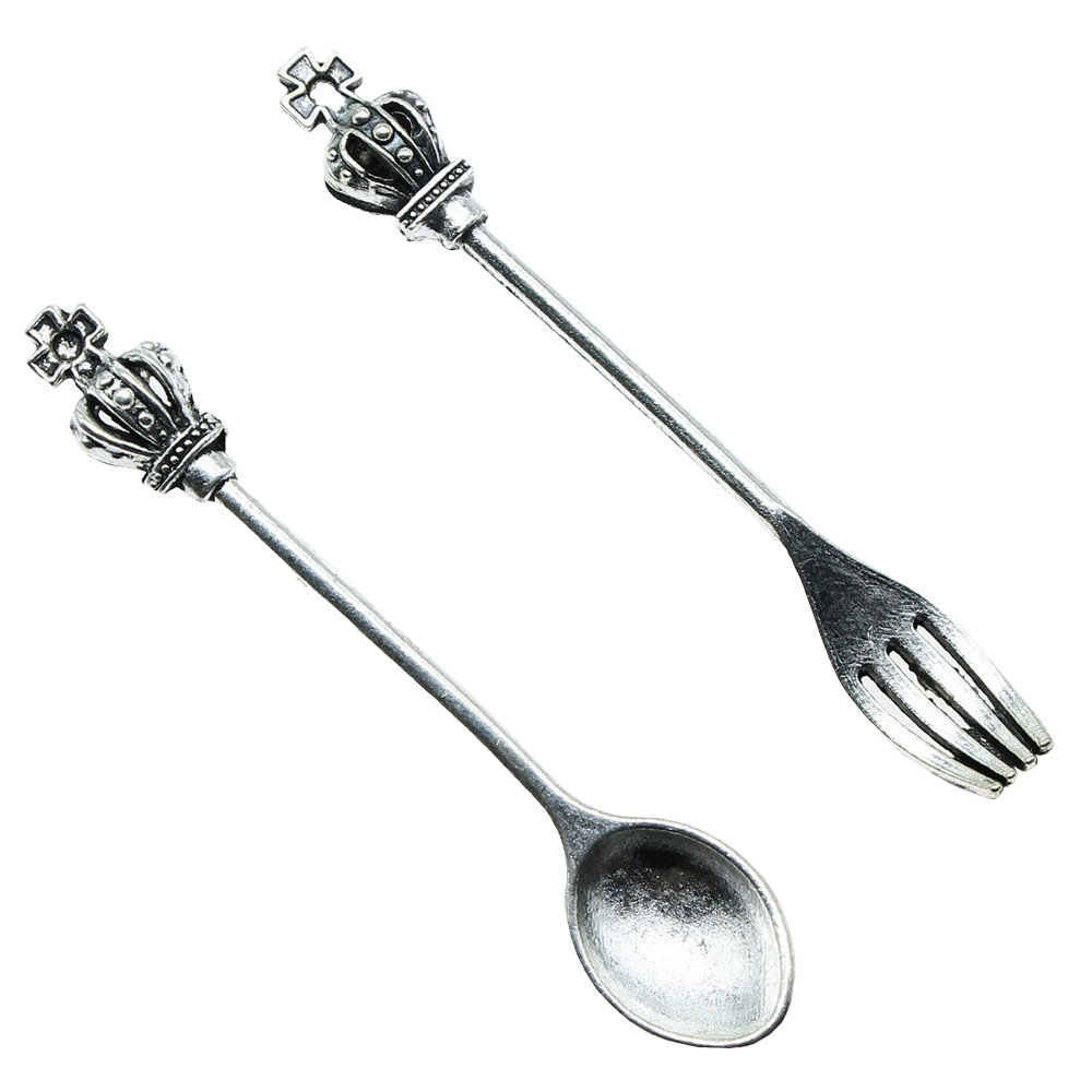 10pcs Antique Silver Color Cro - Vintage Collectible Spoons review and price