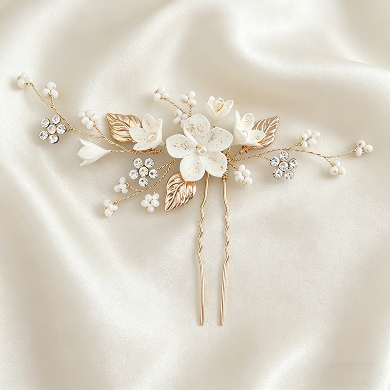 Bride Headpiece Hairpin Pearl  - Vintage Item review and price
