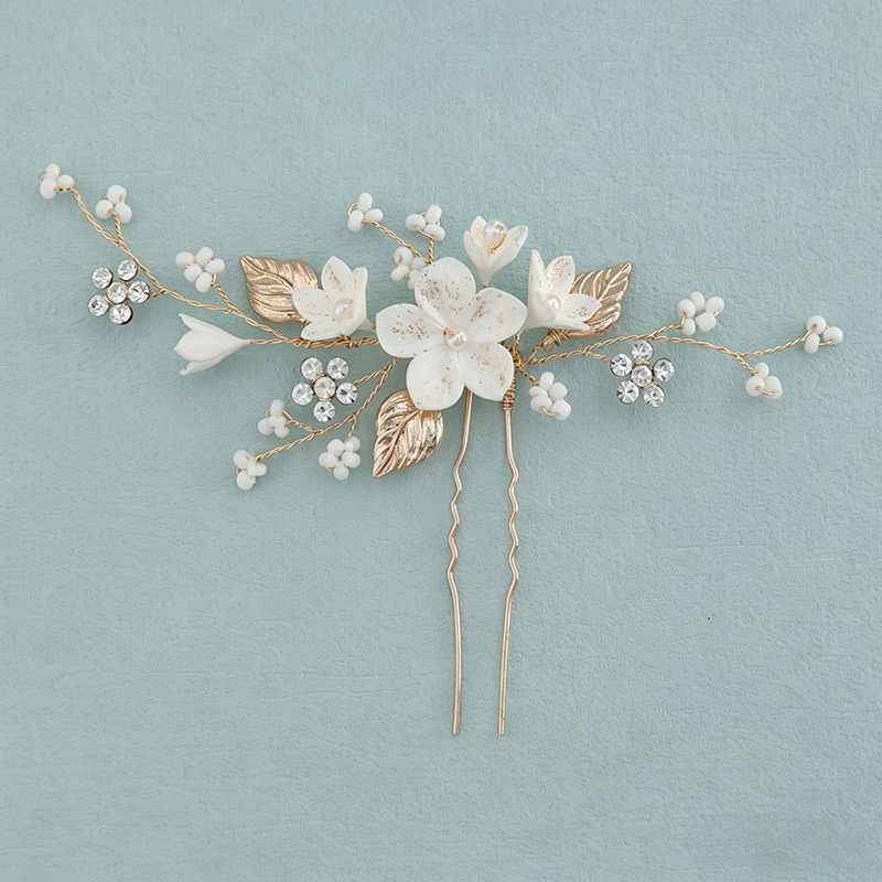 Bride Headpiece Hairpin Pearl  - Vintage Item review and price